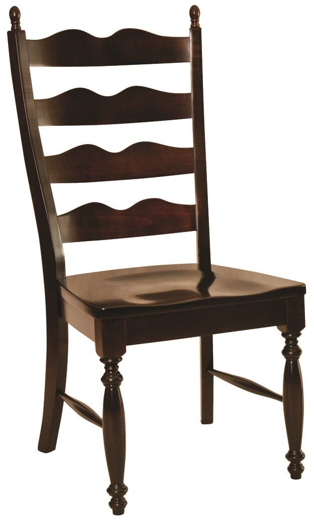 A French Country style ladder back chair