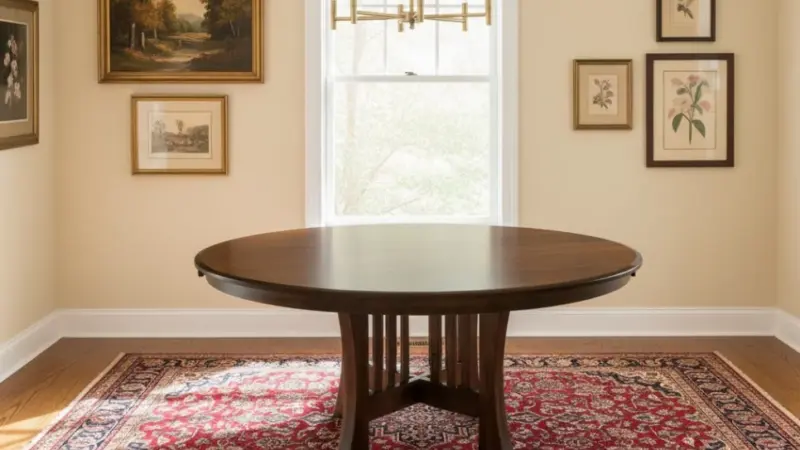 Round Pedestal Dining Table With Leaf: 12 Amish Designs for Everyday Seating and Guests