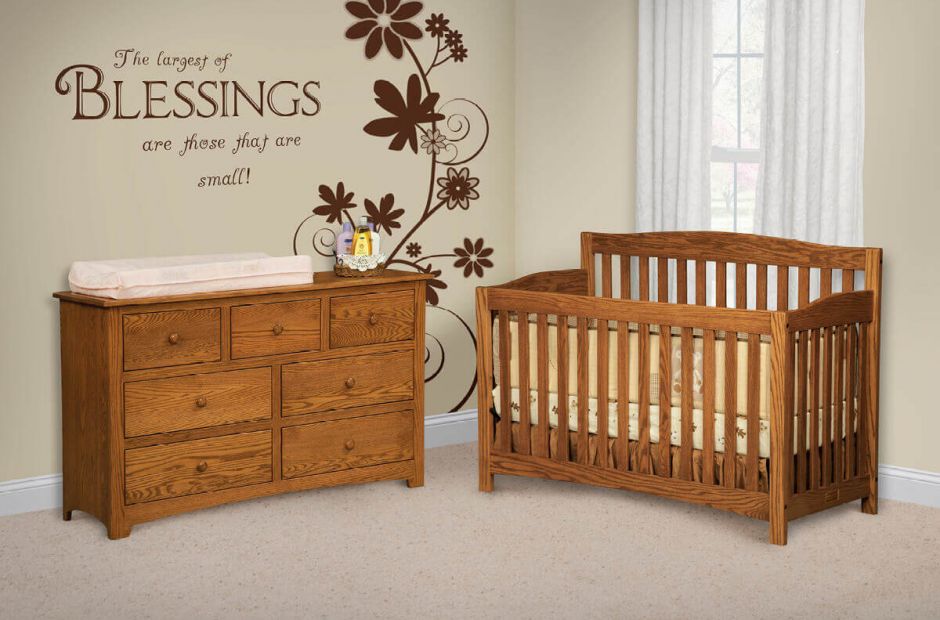 cherry wood baby furniture sets