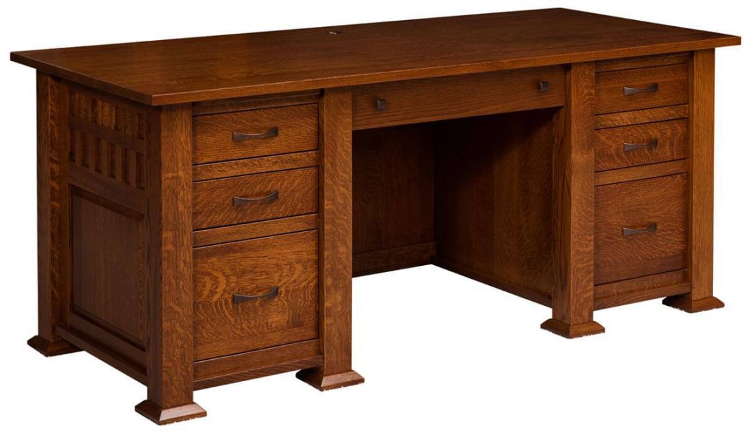 Annapolis Craftsman Executive Desk - Countryside Amish Furniture