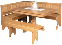 Amish Pettot Traditional Nook Set from DutchCrafters Amish Furniture
