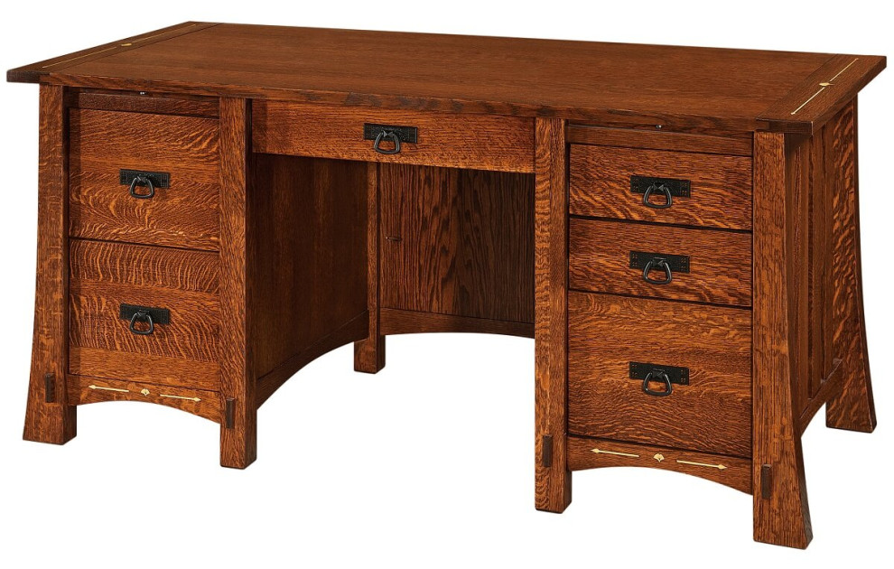 Santa Clara Abacus Oak Desk - Countryside Amish Furniture
